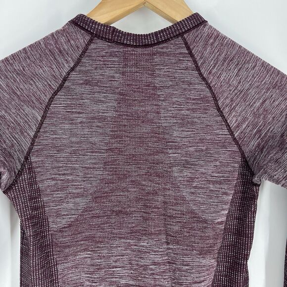 Lululemon T Shirt Size 4 Womens Purple Swiftly Tech Running Pullover Top Yoga - Picture 5 of 6